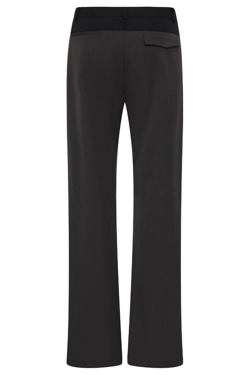 90S SPLICE PANELLED PANTS-BLACK OLIVE/ BLACK Pants ST AGNI