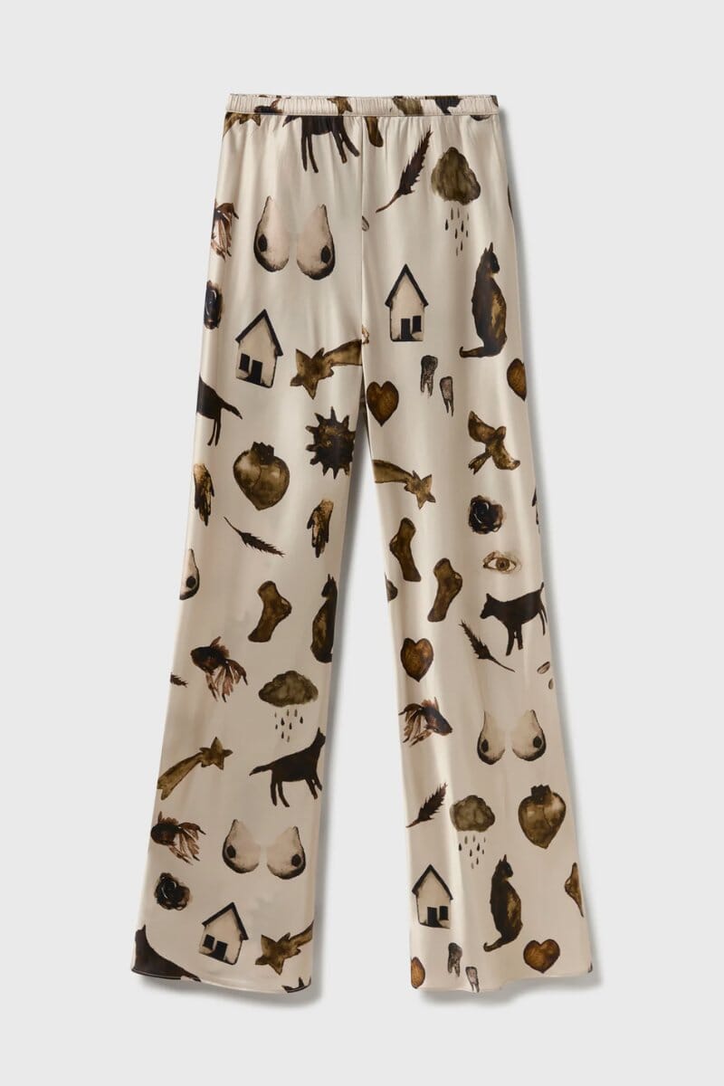 BIAS CUT PANTS-MIRACLES HAZELNUT Pants Silk Laundry