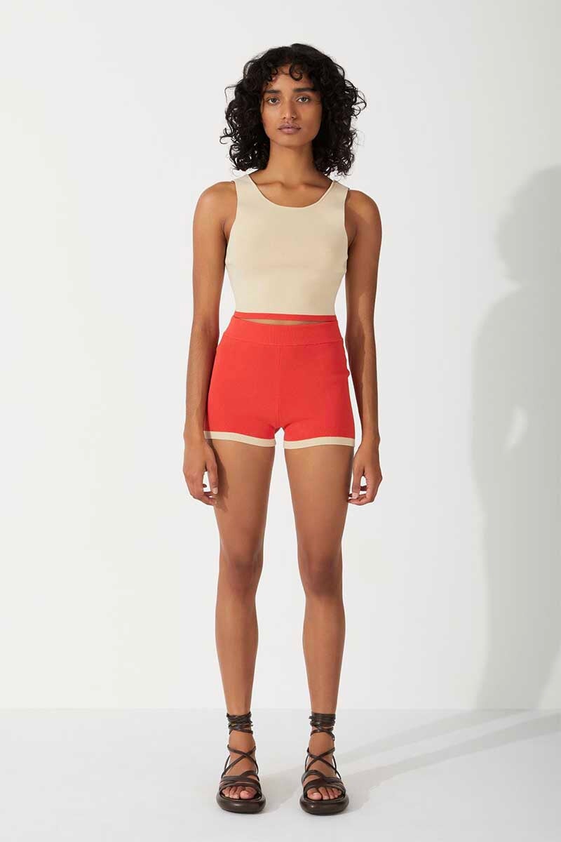 + NET SUSTAIN Petra pointelle-knit organic cotton shorts