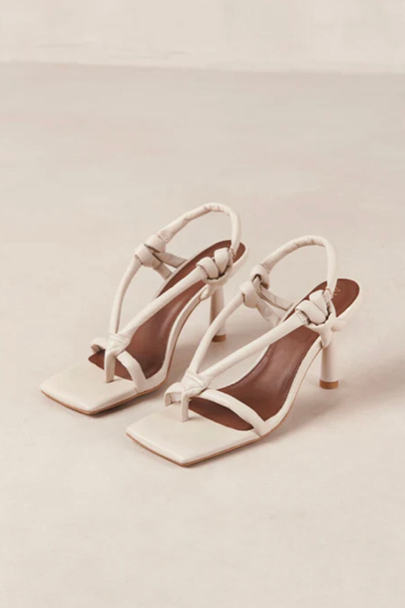 SHEILA CREAM LEATHER SANDALS CREAM