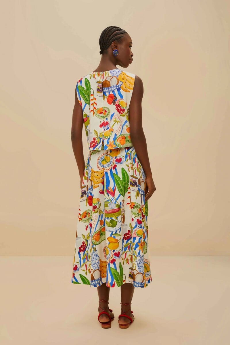 FRESH TABLE MIDI SKIRT-OFF-WHITE Skirts Farm Rio