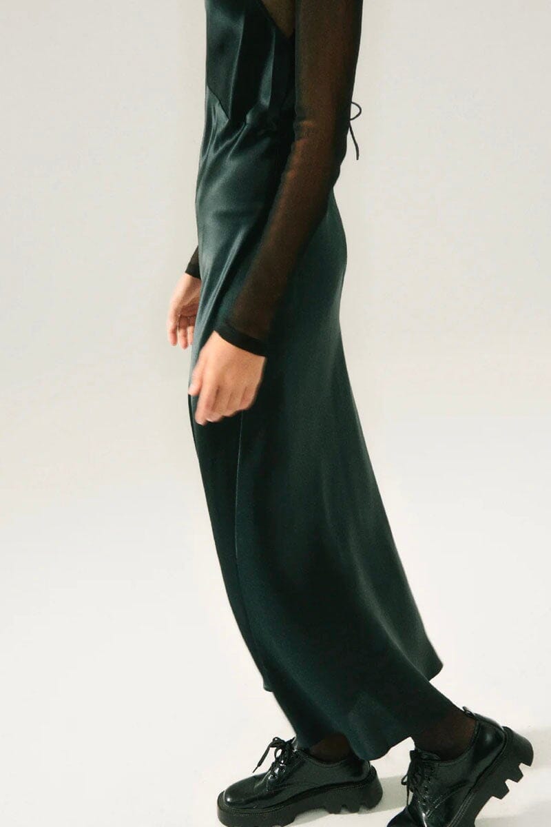 DECO STRING DRESS-BLACK Dress Silk Laundry