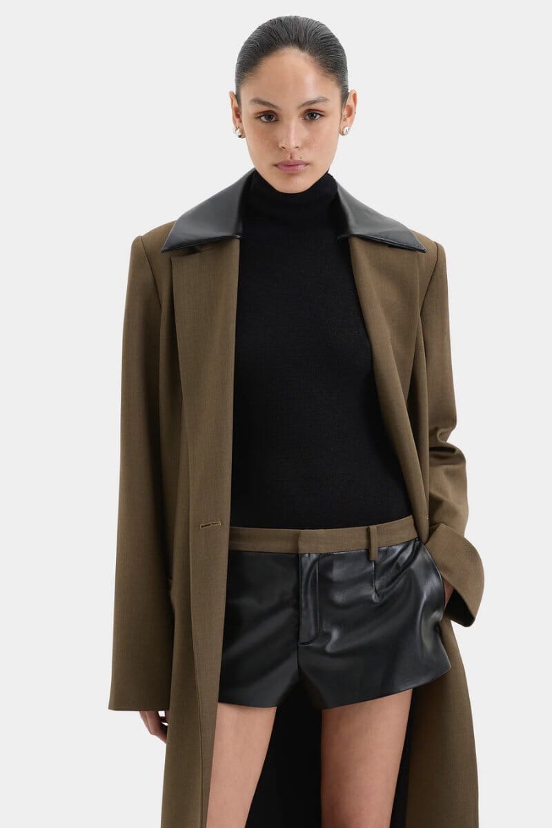 SARTORIA COAT-CHOCOLATE MARLE Jackets SIR.