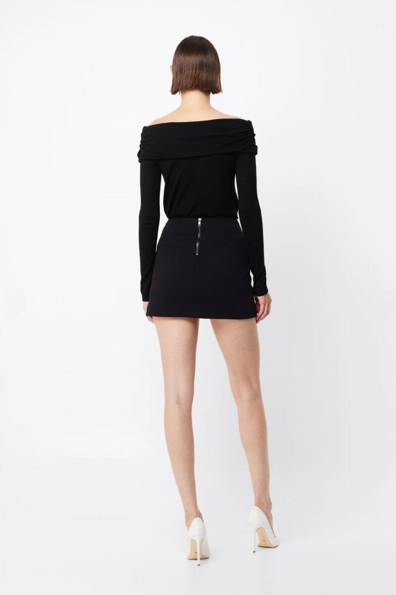 MELROSE MINI SKIRT-BLACK Skirts MOSSMAN