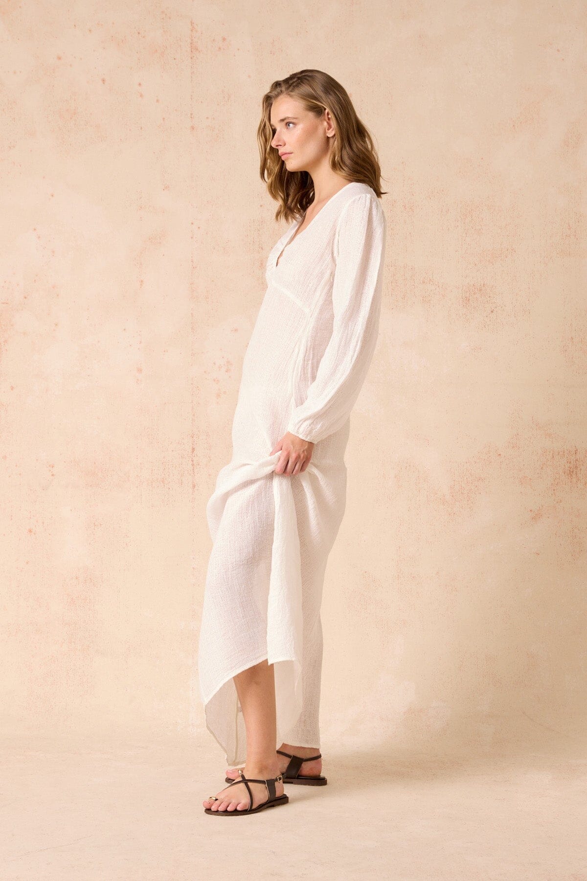 TI AMO MAXI DRESS-SAMBA PANNA Maxi Dress Estilo Emporio