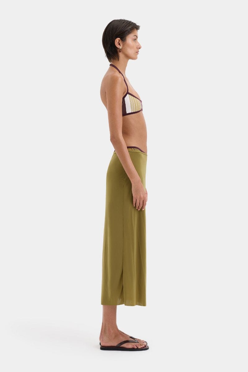 CASCINA WRAP SKIRT-OLIVE Skirts SIR. 
