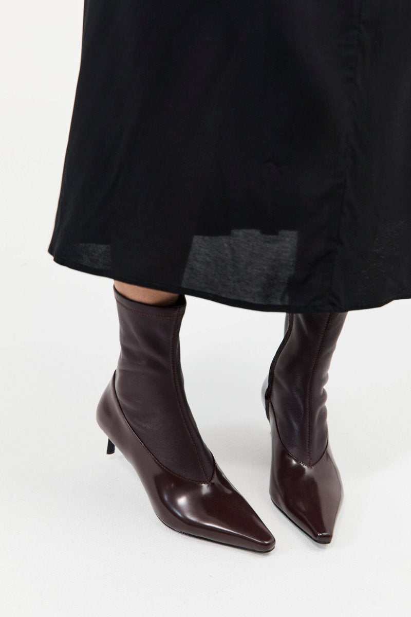 SOCK ANKLE BOOT-BORDEAUX Boots ST AGNI 