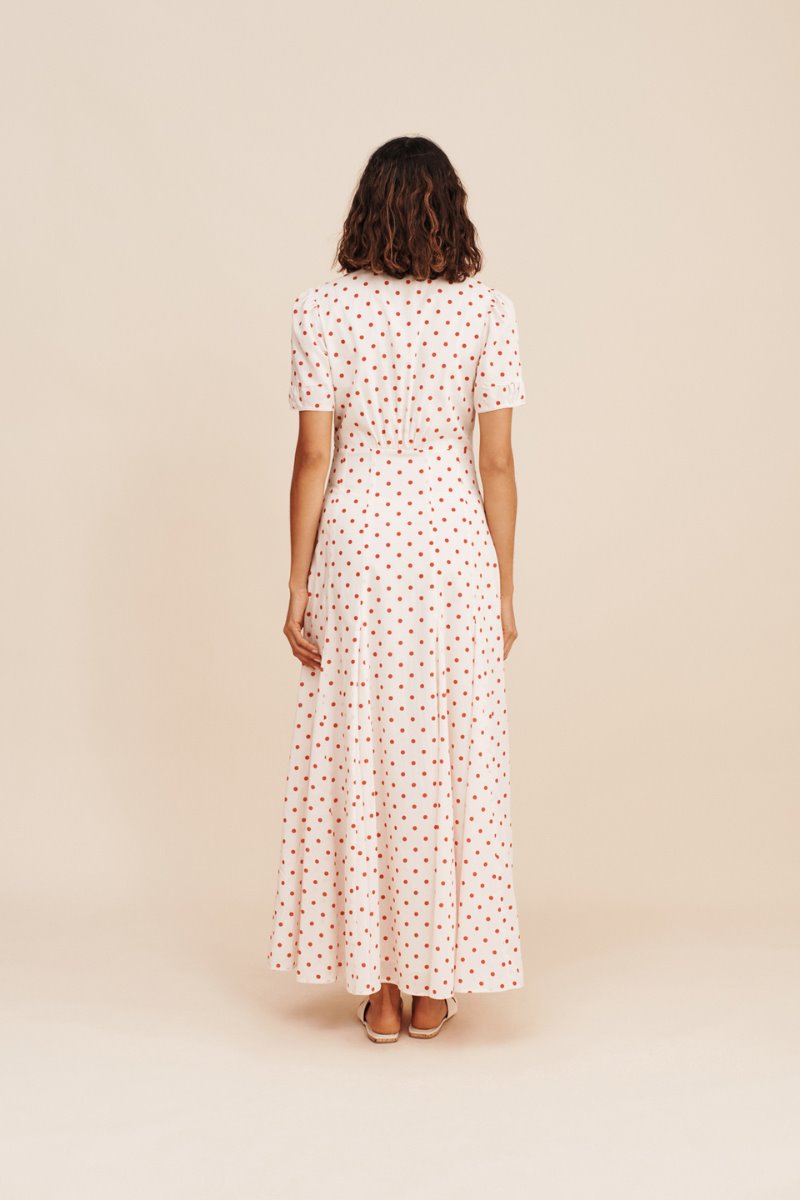 PALOMA DRESS-PETITE POLKA DOT Maxi Dress Posse 