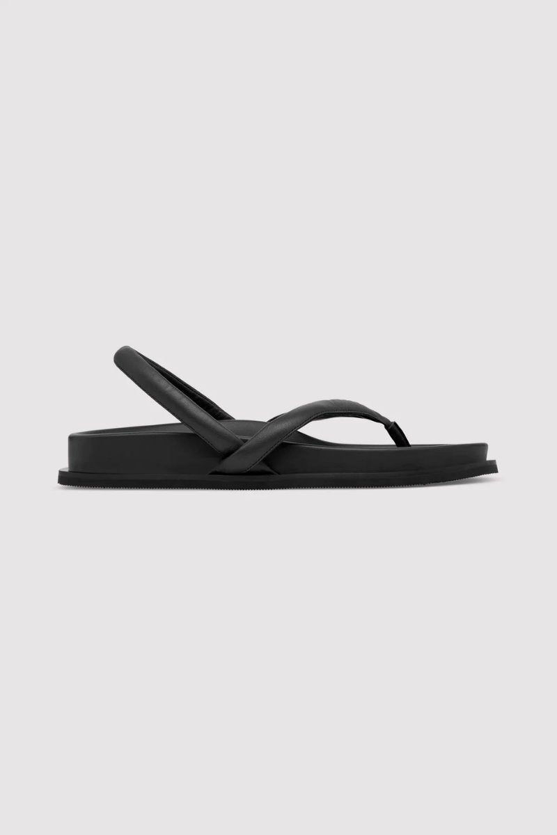 SLING BACK THONG SANDAL-BLACK Sandals ST AGNI 