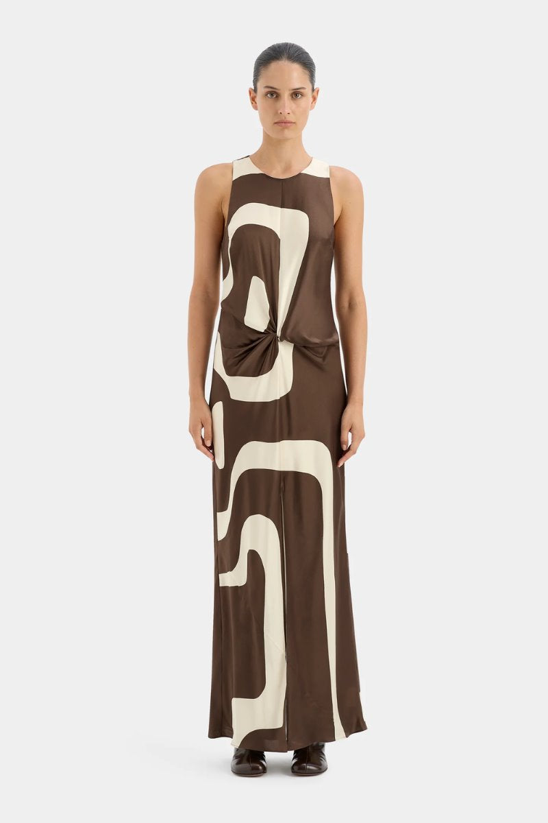 FREDDIE TWIST MIDI DRESS-POSTER PRINT Midi Dress SIR. 