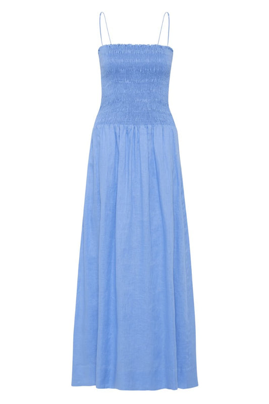 GERIBA MIDI DRESS-MID BLUE Midi Dress Faithfull the Brand 