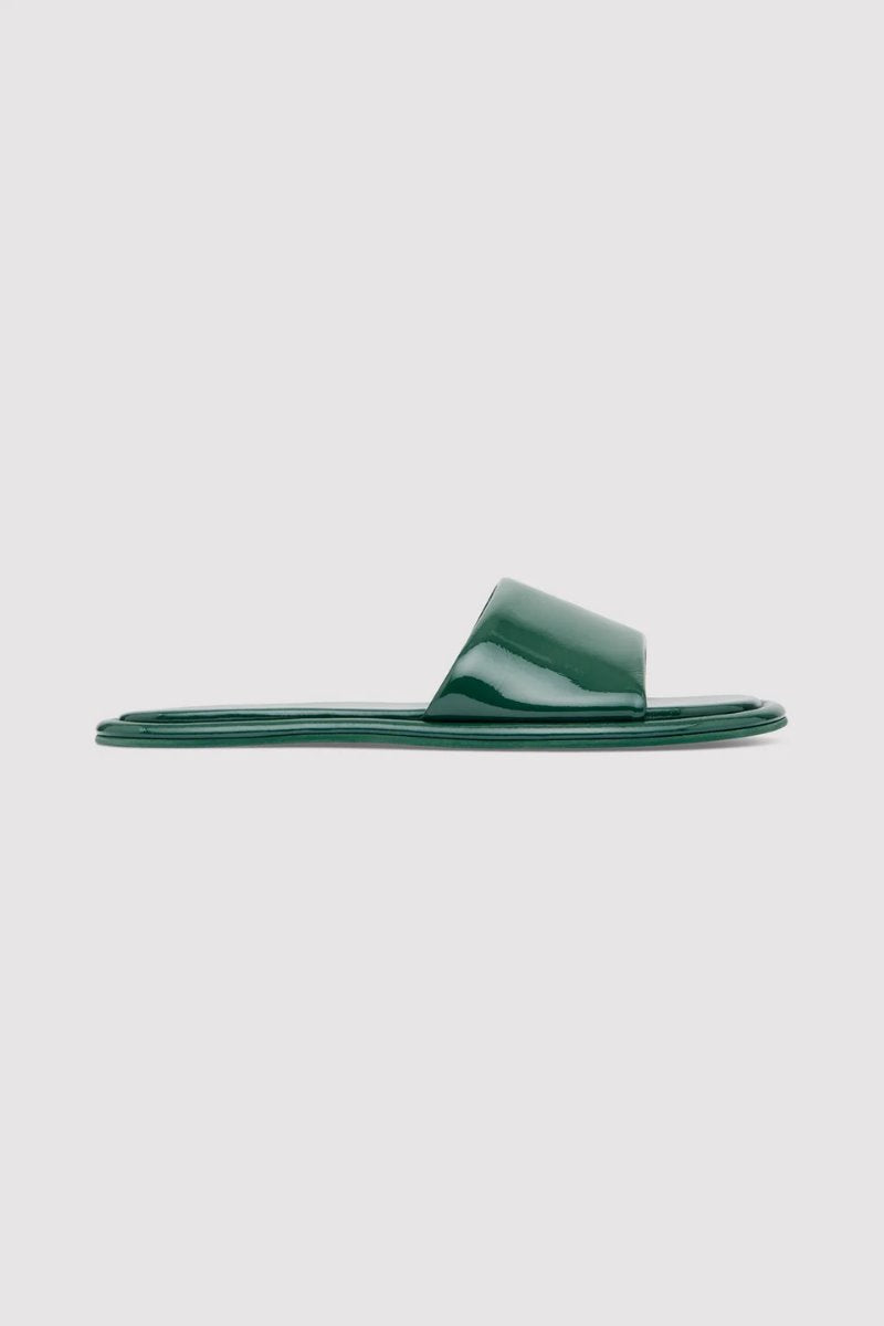 SOFT SLIPPER-PATENT DEEP GREEN Sandals ST AGNI 