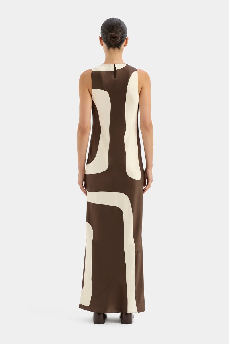 FREDDIE TWIST MIDI DRESS-POSTER PRINT Midi Dress SIR. 