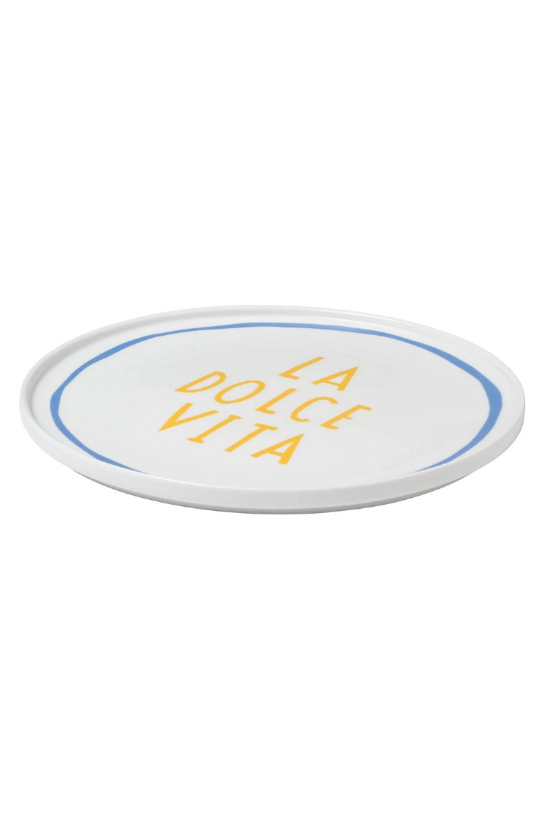 LA DOLCE VITA PLATE-BLUE *in-store only* Home In The Round House 