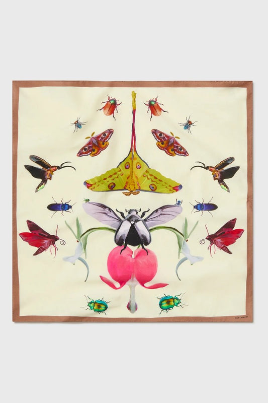 TWILL SCARF-INSECTS Tops Silk Laundry 