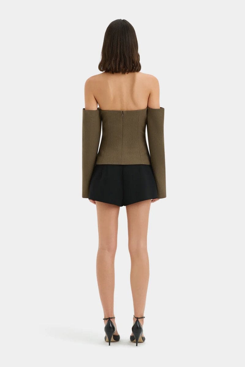 SARTORIA BODICE-CHOCOLATE MARLE Tops SIR. 