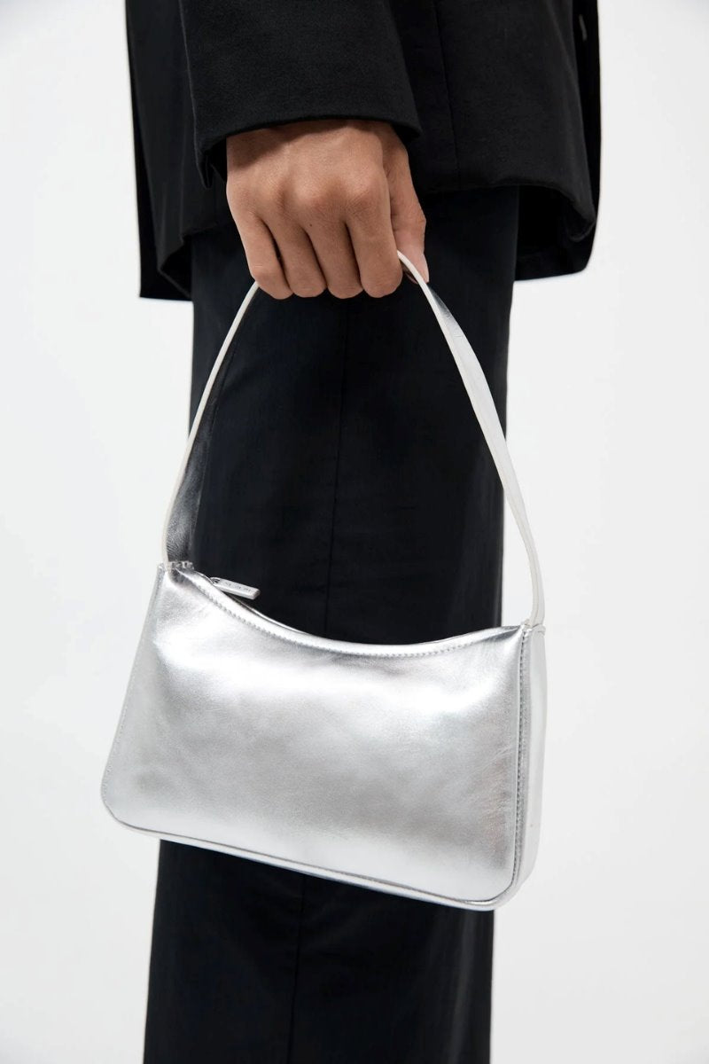 90S PETIT SHOULDER BAG-SILVER Handbags ST AGNI 