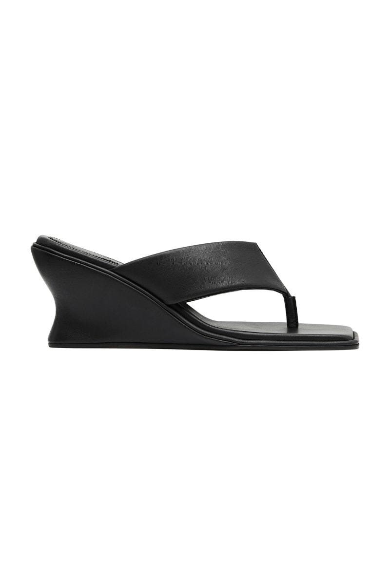 SOFT THONG CONTOUR WEDGE-BLACK Heels ST AGNI 