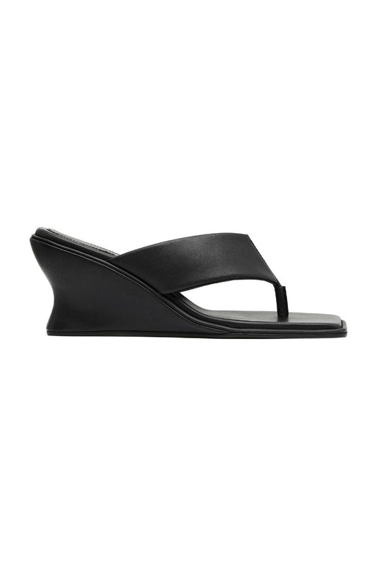 SOFT THONG CONTOUR WEDGE-BLACK Heels ST AGNI 
