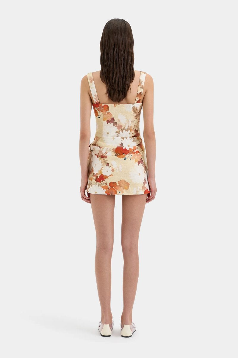 JESSAMINE TIE MINI DRESS-POSY FLORAL Mini Dress SIR. 