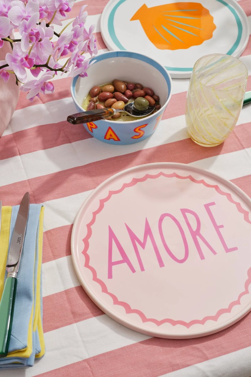 PINK AMORE PLATE-PINK *in-store only* Home In The Round House 