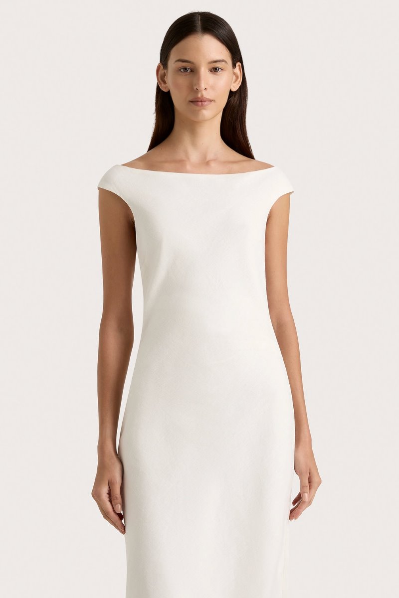 ILRIDE MIDI DRESS-WHITE Midi Dress Faithfull the Brand 