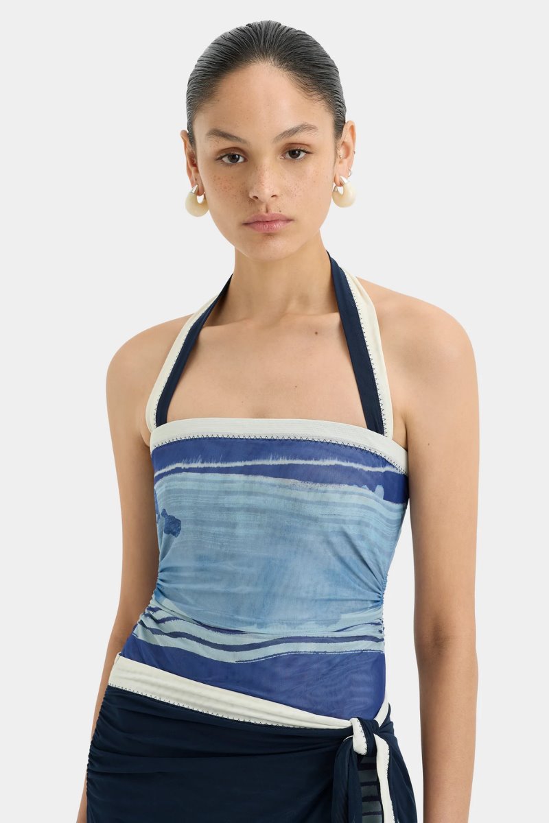 BREEZE MINI DRESS-SHORELINE STRIPE Mini Dress SIR. 