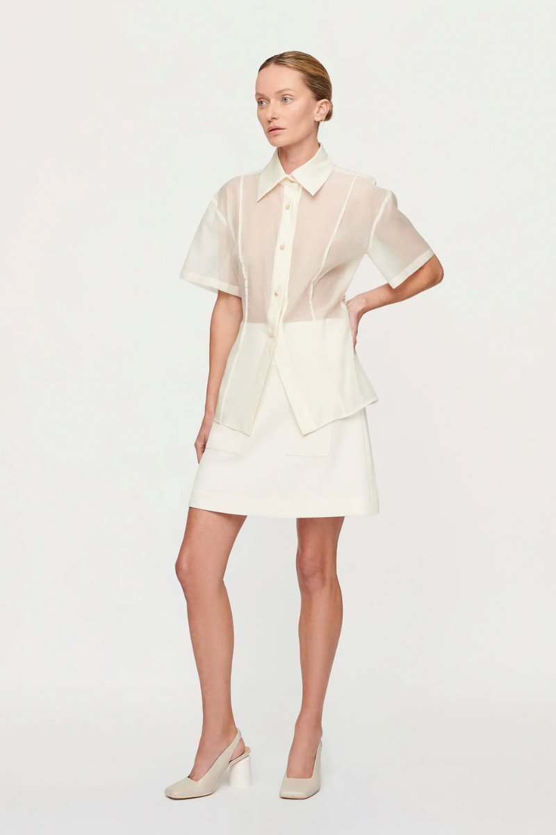 CHARLOTTE SKIRT-OFF WHITE Skirts Clea 