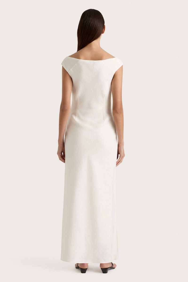 ILRIDE MIDI DRESS-WHITE Midi Dress Faithfull the Brand 