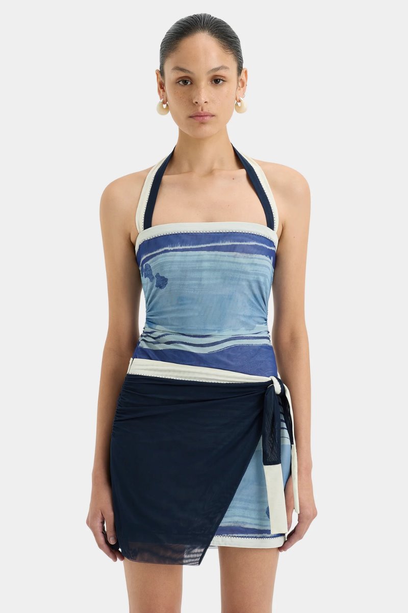 BREEZE MINI DRESS-SHORELINE STRIPE Mini Dress SIR. 