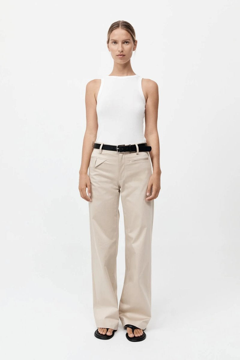 ORIGAMI POCKET TROUSERS-CHAMPAGNE Pants ST AGNI 