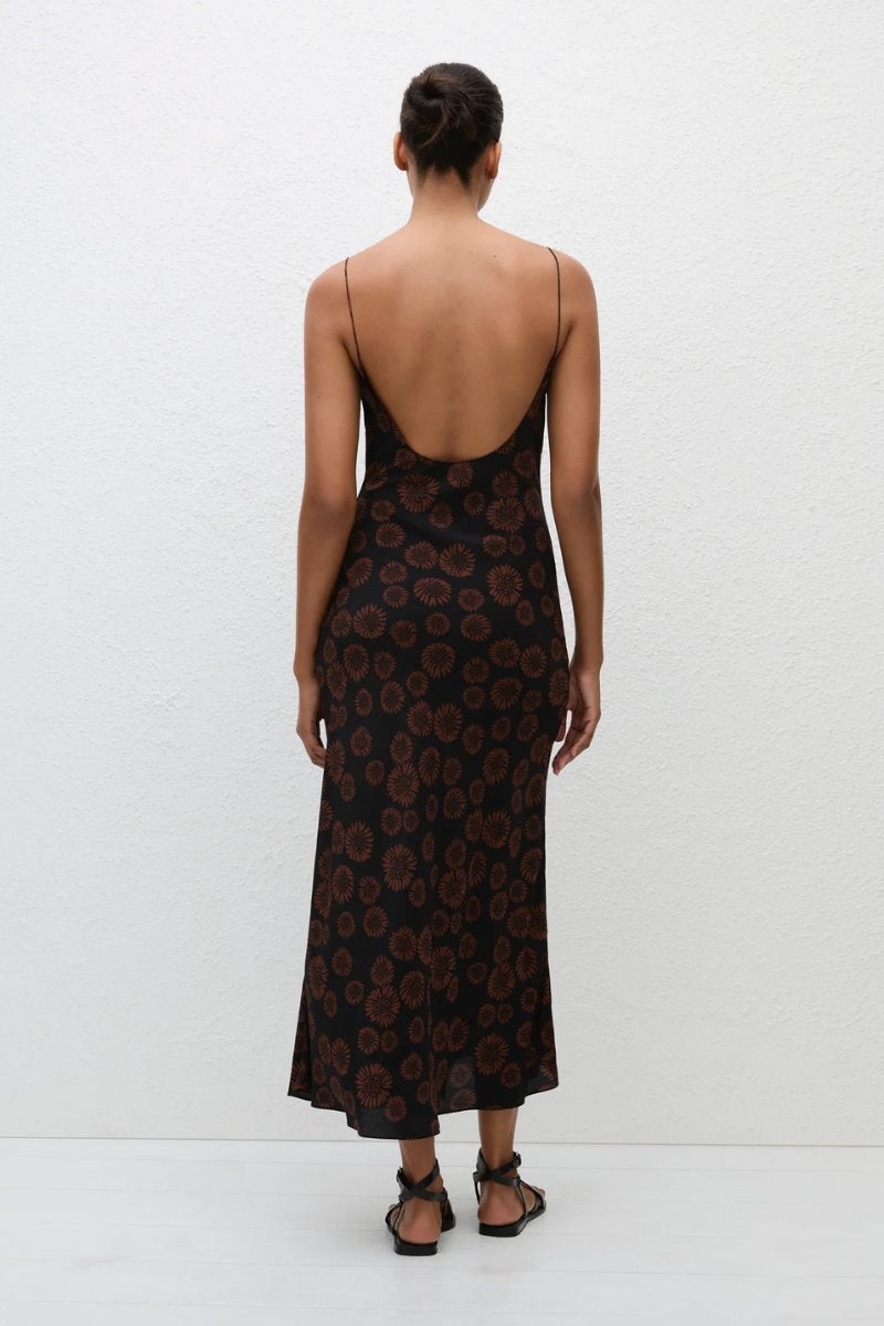 LOW BACK SLIP DRESS-PANAMA Maxi Dress Matteau 