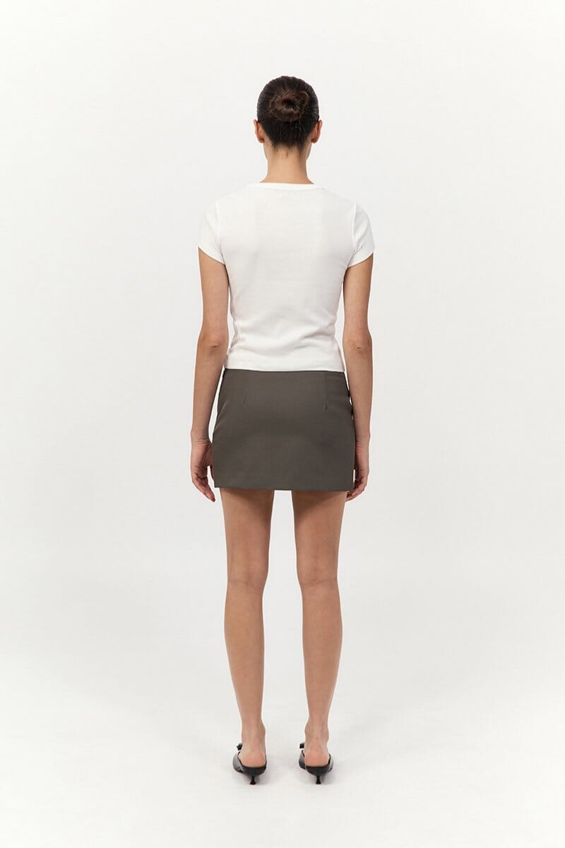 UTILITY POCKET MINI-KHAKI Skirts ST AGNI 