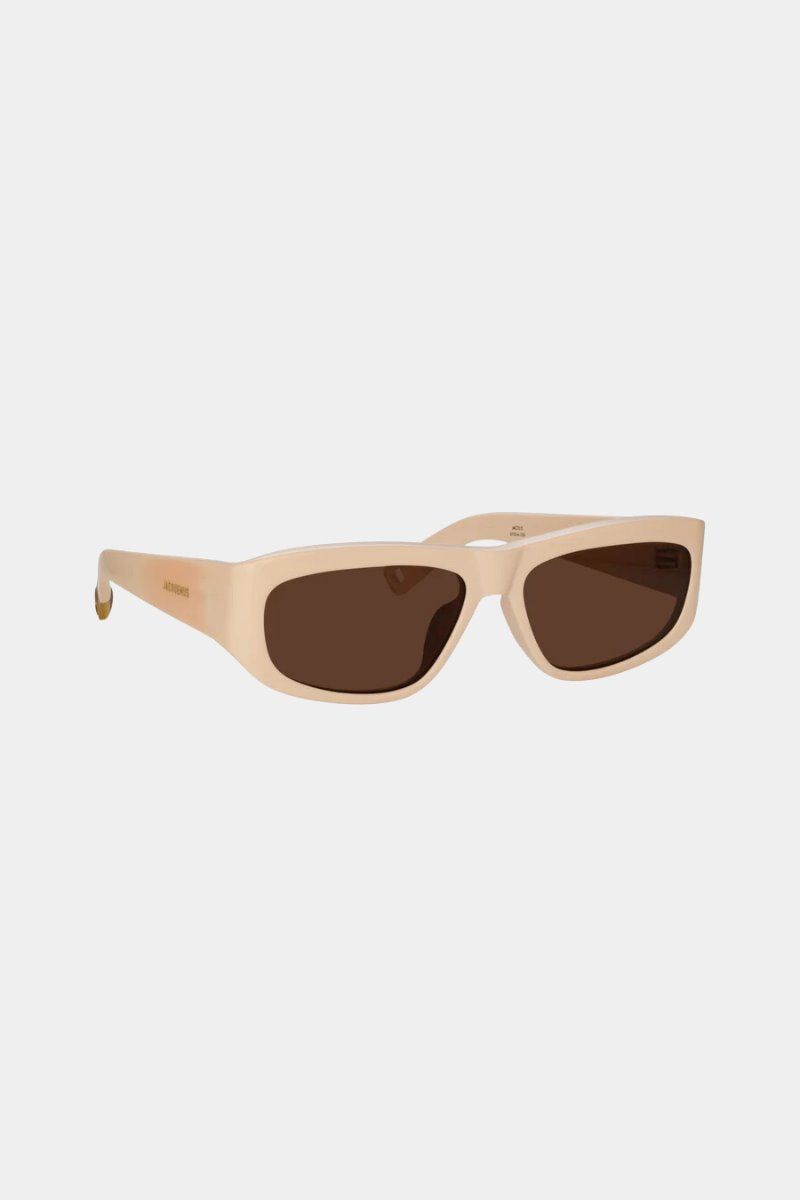 LES LUNETTES PILOTA-CREAM/GOLD/BROWN Sunglasses Jacquemus 