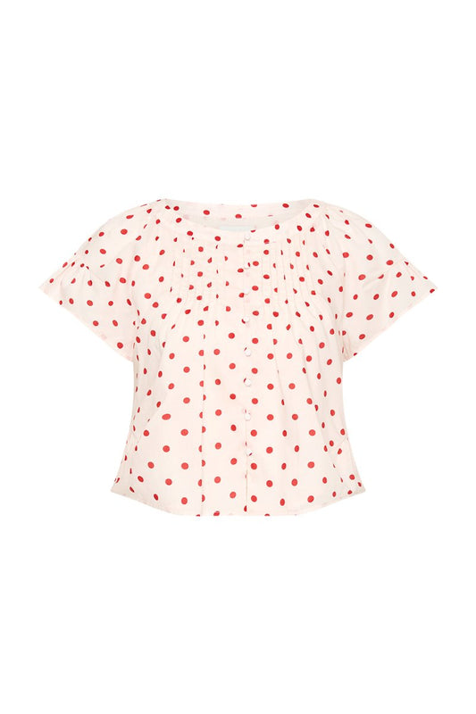 PALOMA BLOUSE-PETITE POLKA DOT Tops Posse 