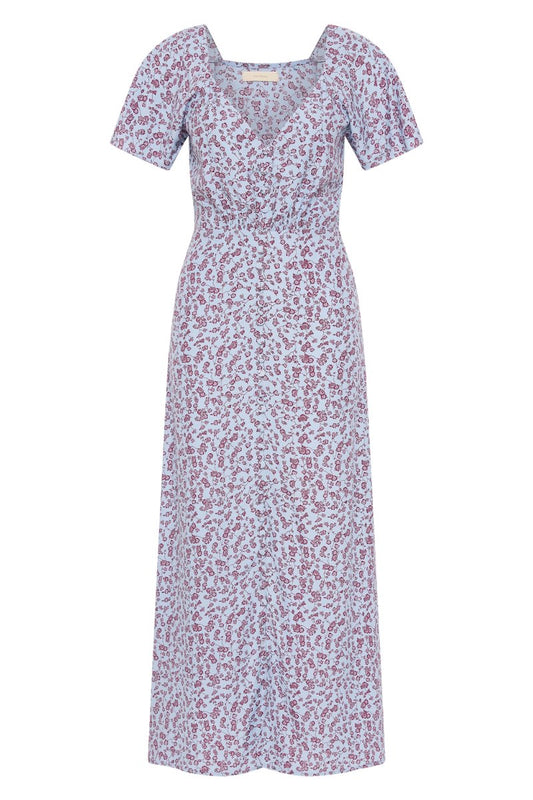 AURELIA MIDI DRESS-AMARYLLIS FLORAL BLUE Midi Dress Faithfull the Brand 