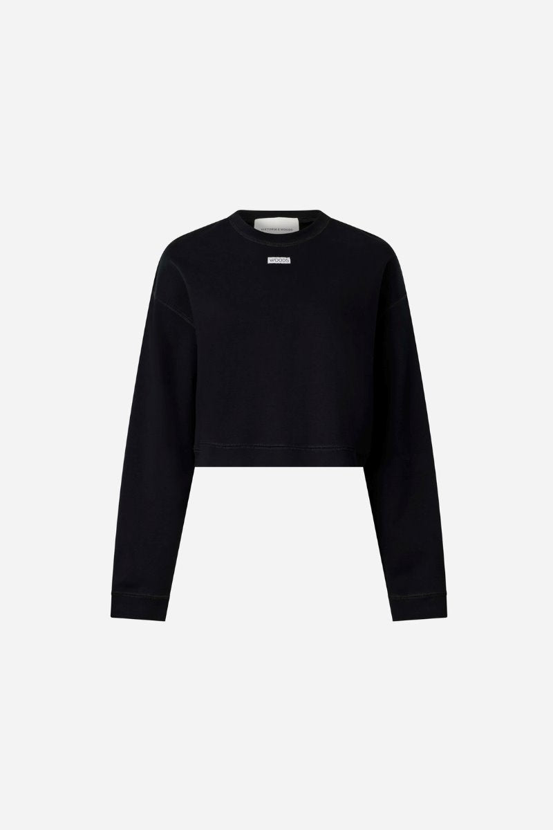 WATERLOO SWEATER-BLACK Knitwear Viktoria and Woods 