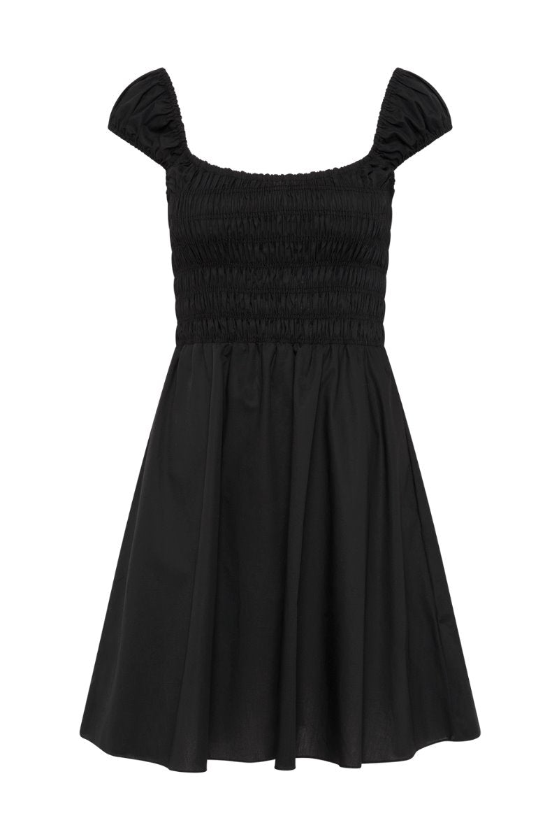 LENE MINI DRESS-BLACK Mini Dress Faithfull the Brand 