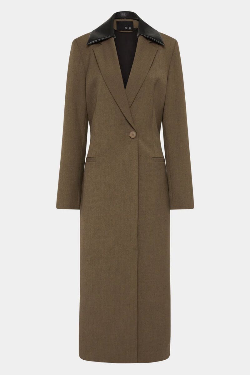 SARTORIA COAT-CHOCOLATE MARLE Jackets SIR. 