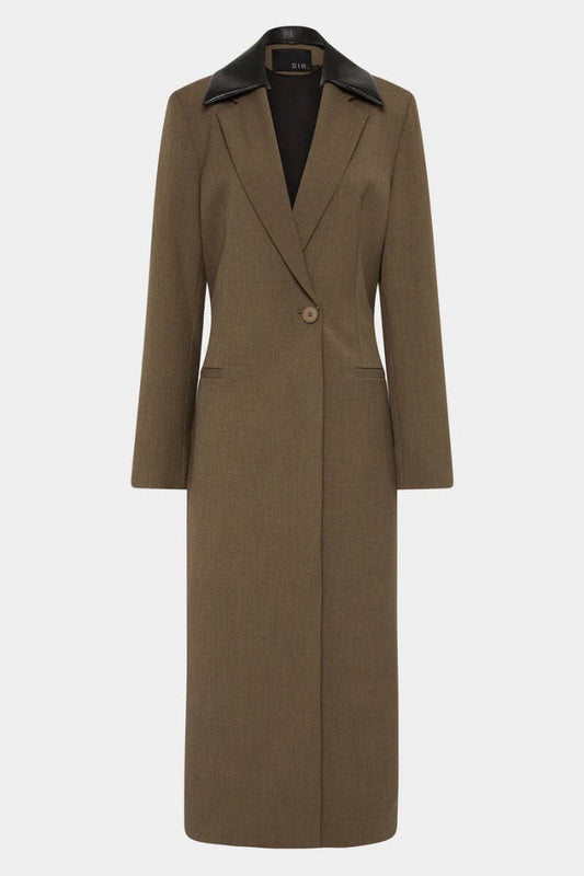 SARTORIA COAT-CHOCOLATE MARLE Jackets SIR. 