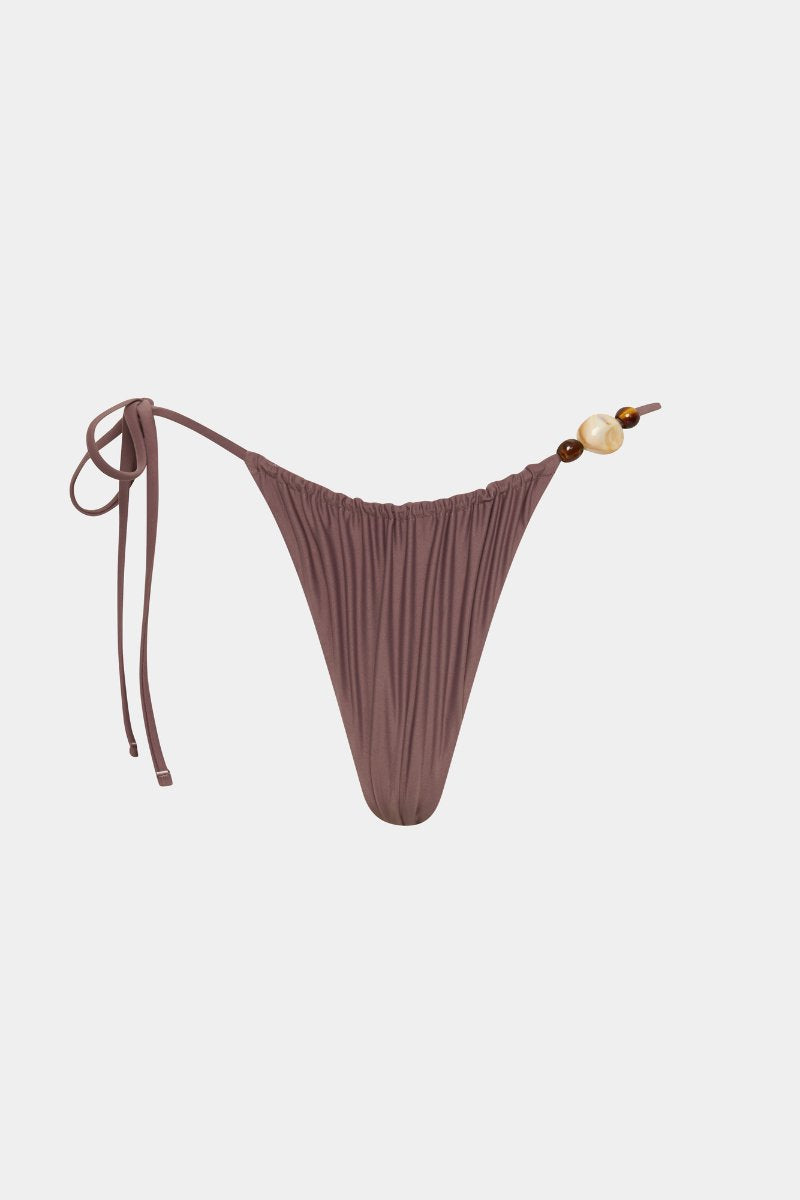 JEANNE BEADED STRING BRIEF-TAUPE Swim SIR. 