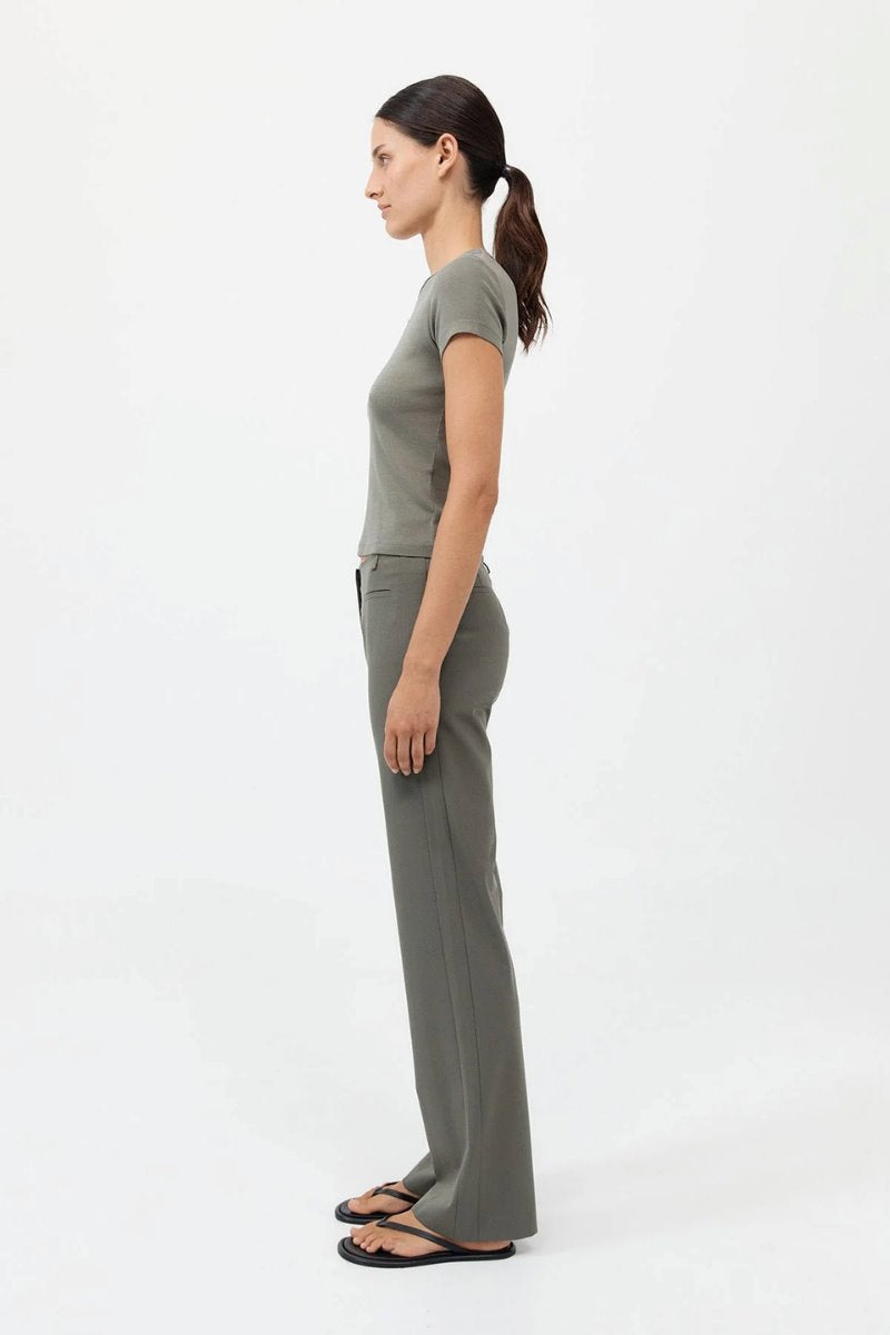 RAW EDGE PANTS-SMOKEY OLIVE Pants ST AGNI 