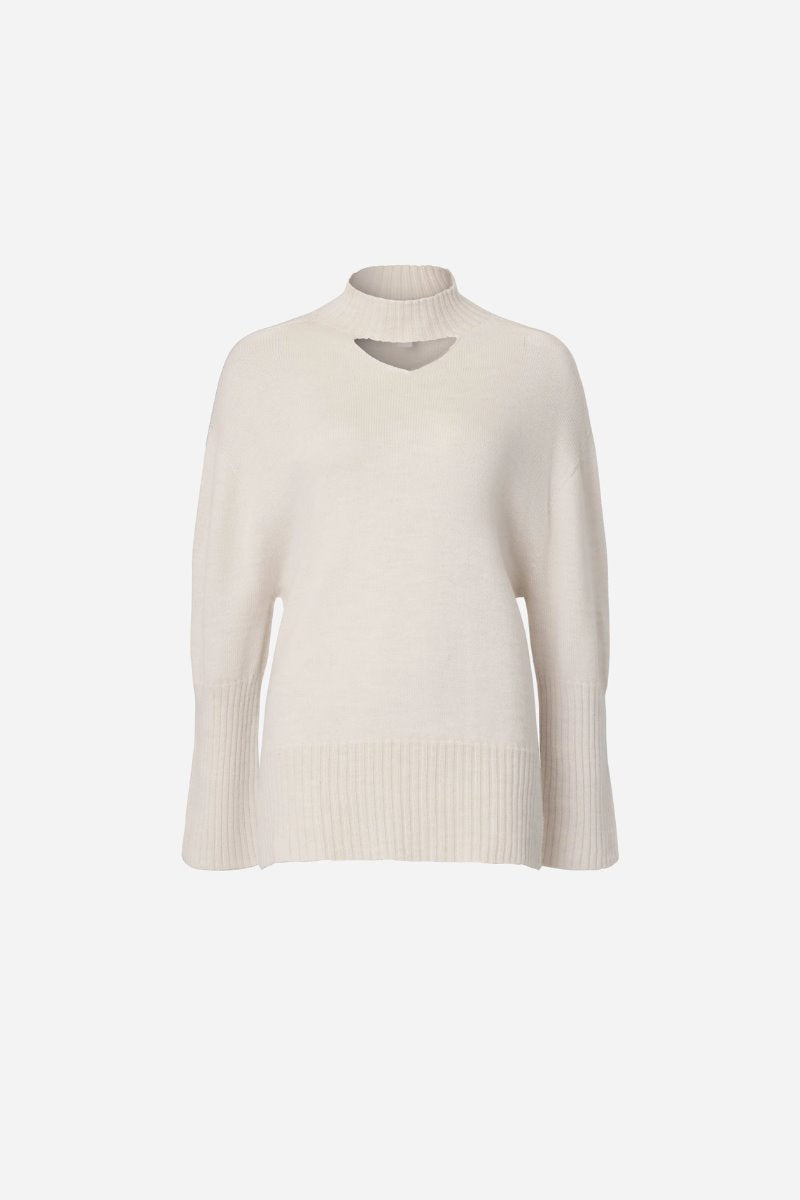 MONACO KNIT-IVORY MARL Knitwear Viktoria and Woods 