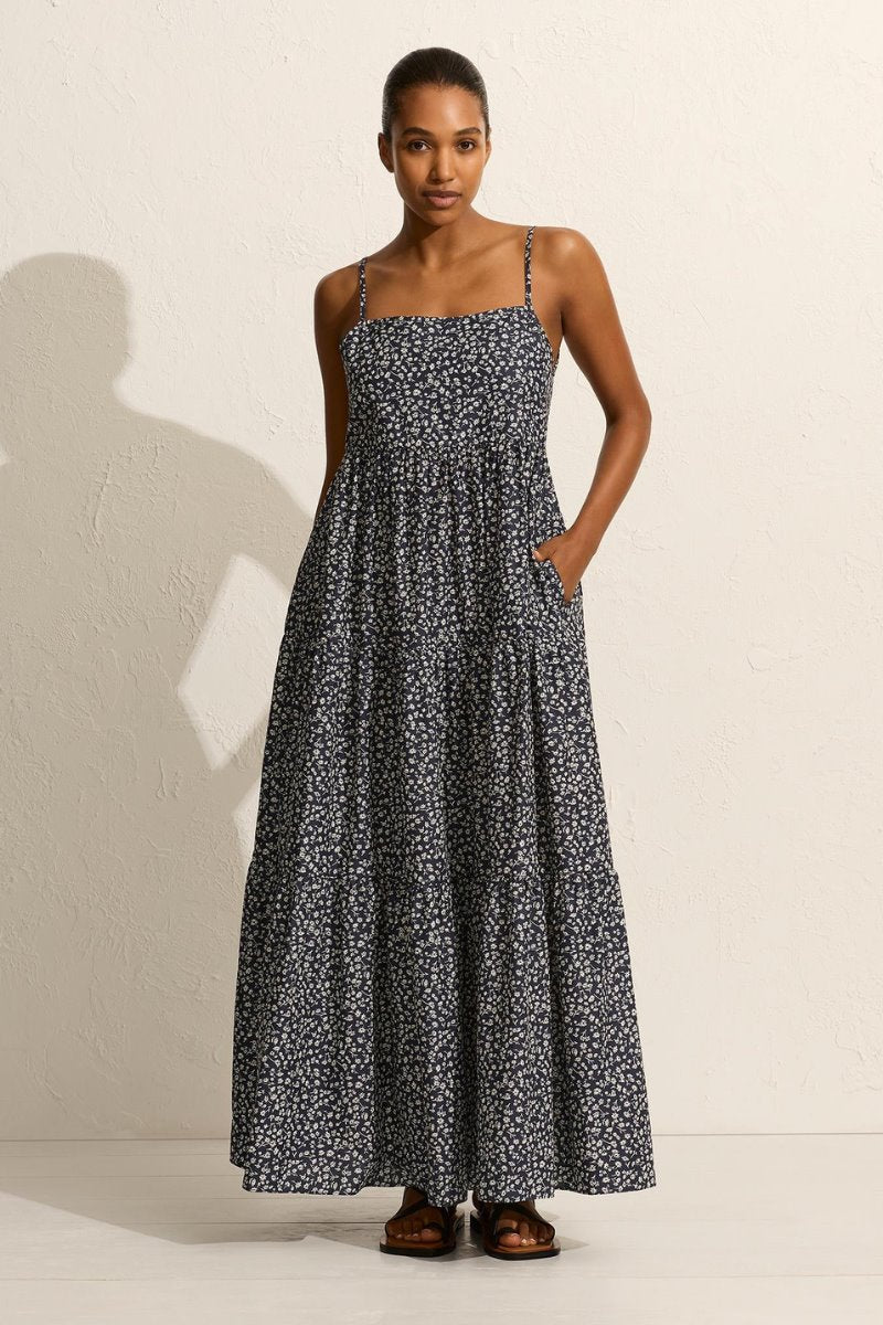 TIERED LOW BACK SUNDRESS-DANDELLION Maxi Dress Matteau 