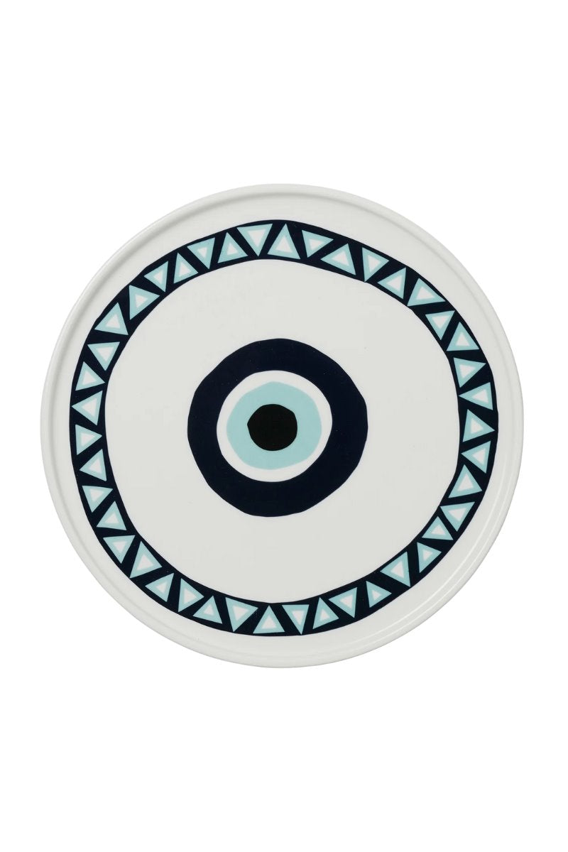 EVIL EYE PLATE-BLUE *in-store only* Home In The Round House 