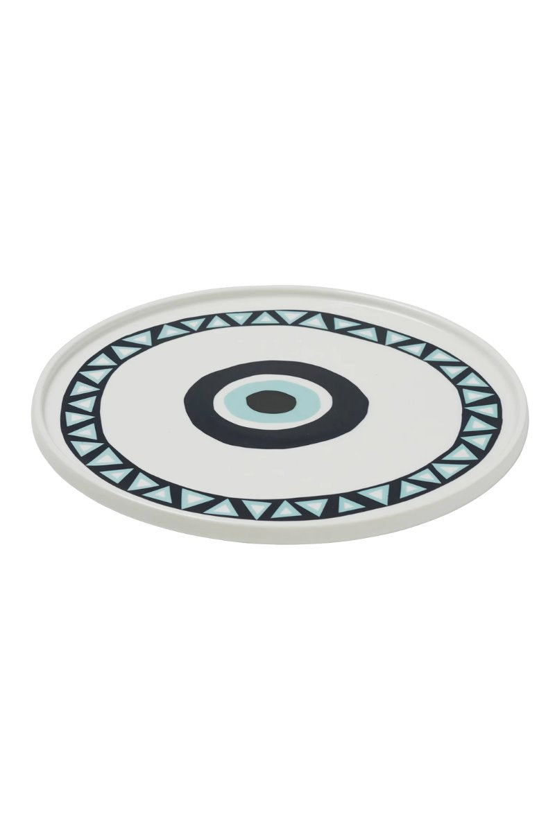 EVIL EYE PLATE-BLUE *in-store only* Home In The Round House 