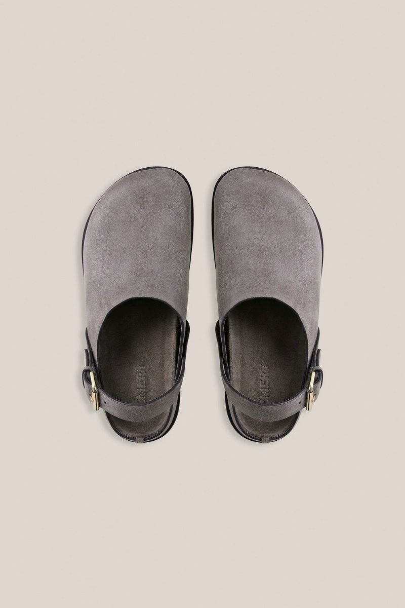 THE LOUIS CLOG-GRAPHITE SUEDE Clogs A.Emery 