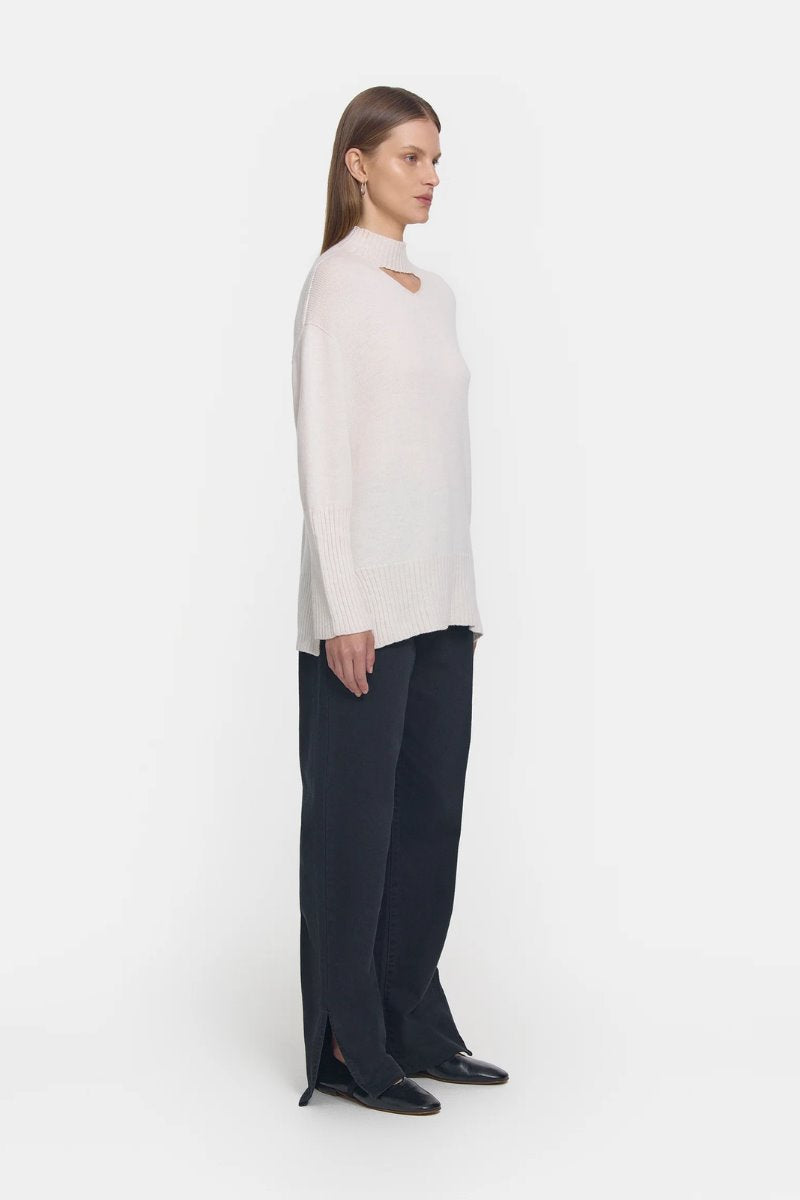 MONACO KNIT-IVORY MARL Knitwear Viktoria and Woods 