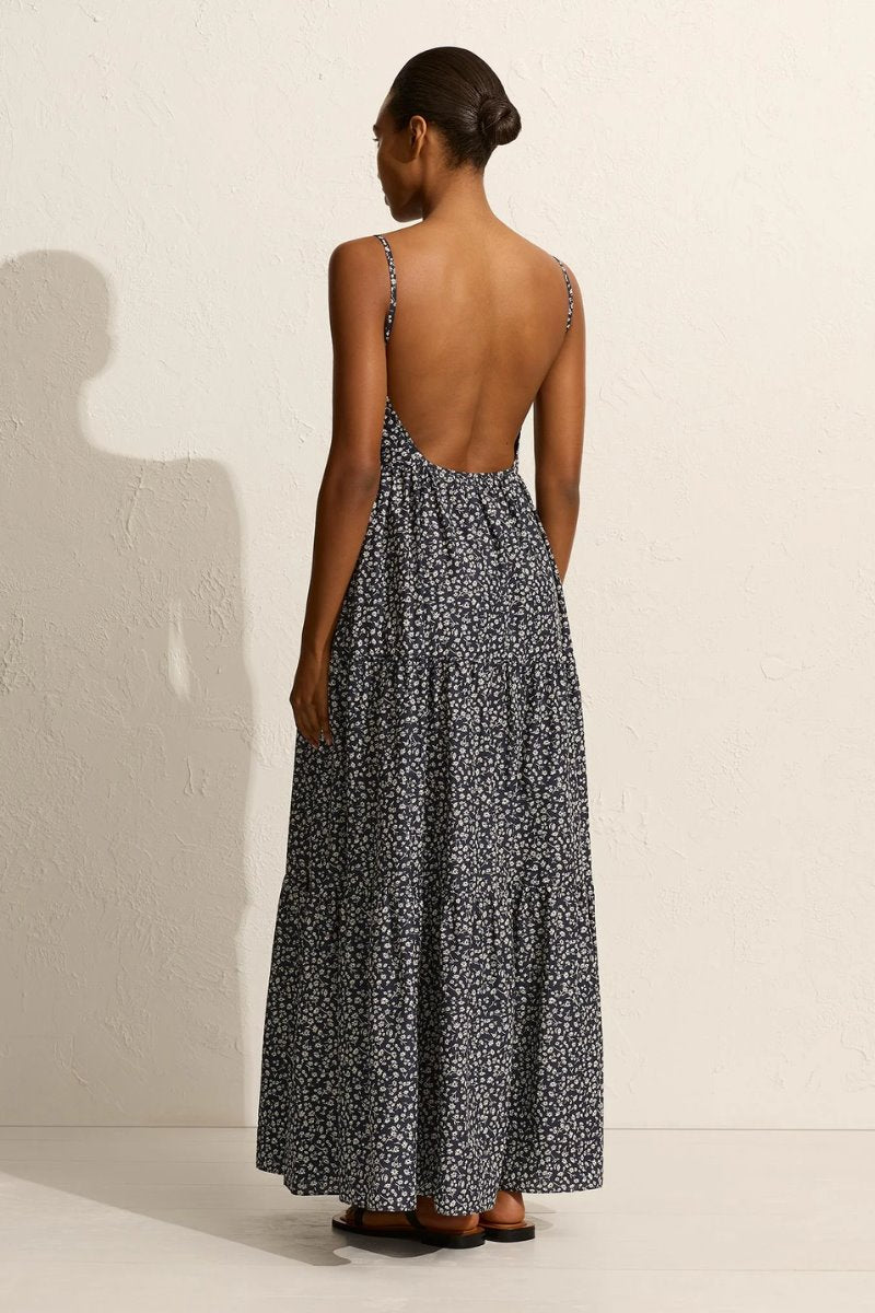 TIERED LOW BACK SUNDRESS-DANDELLION Maxi Dress Matteau 