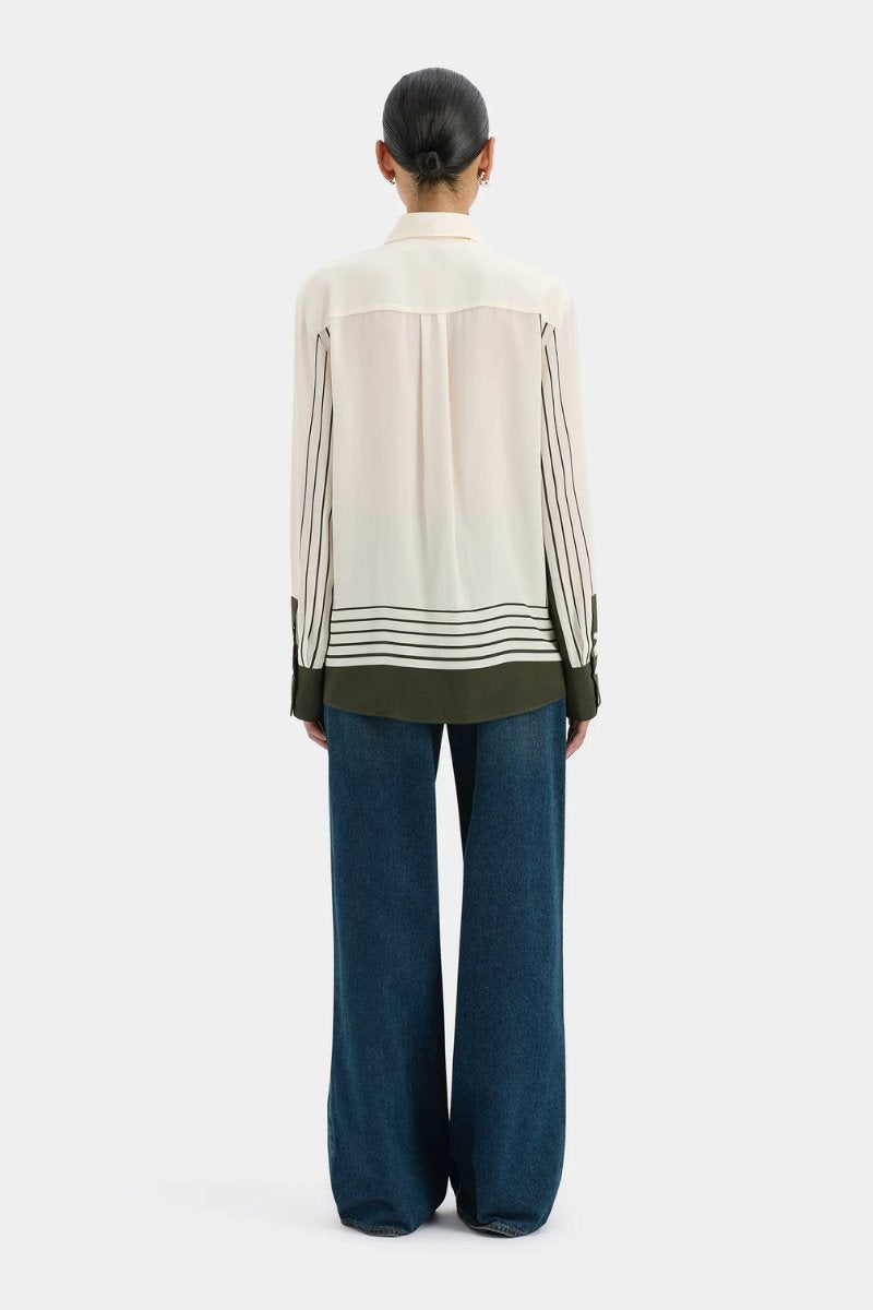 LEILANA SHIRT-GARDEN STRIPE Tops SIR. 